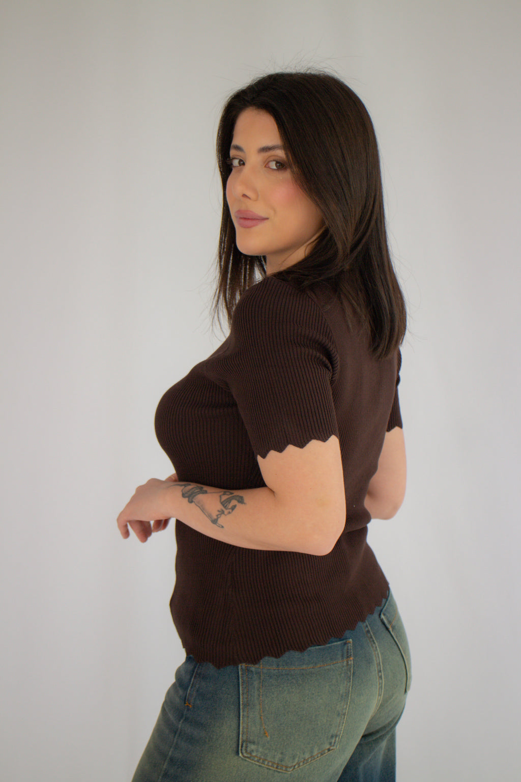 Blusa Londres Marrom