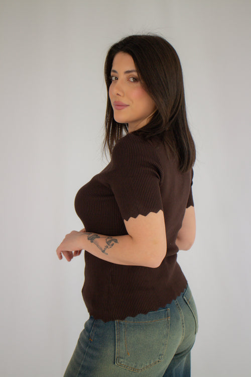 Blusa Londres Marrom