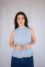 Regata Helen Peplum Azul