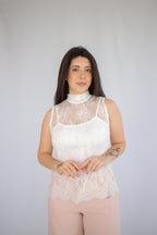 Blusa Renda Carolina Branco