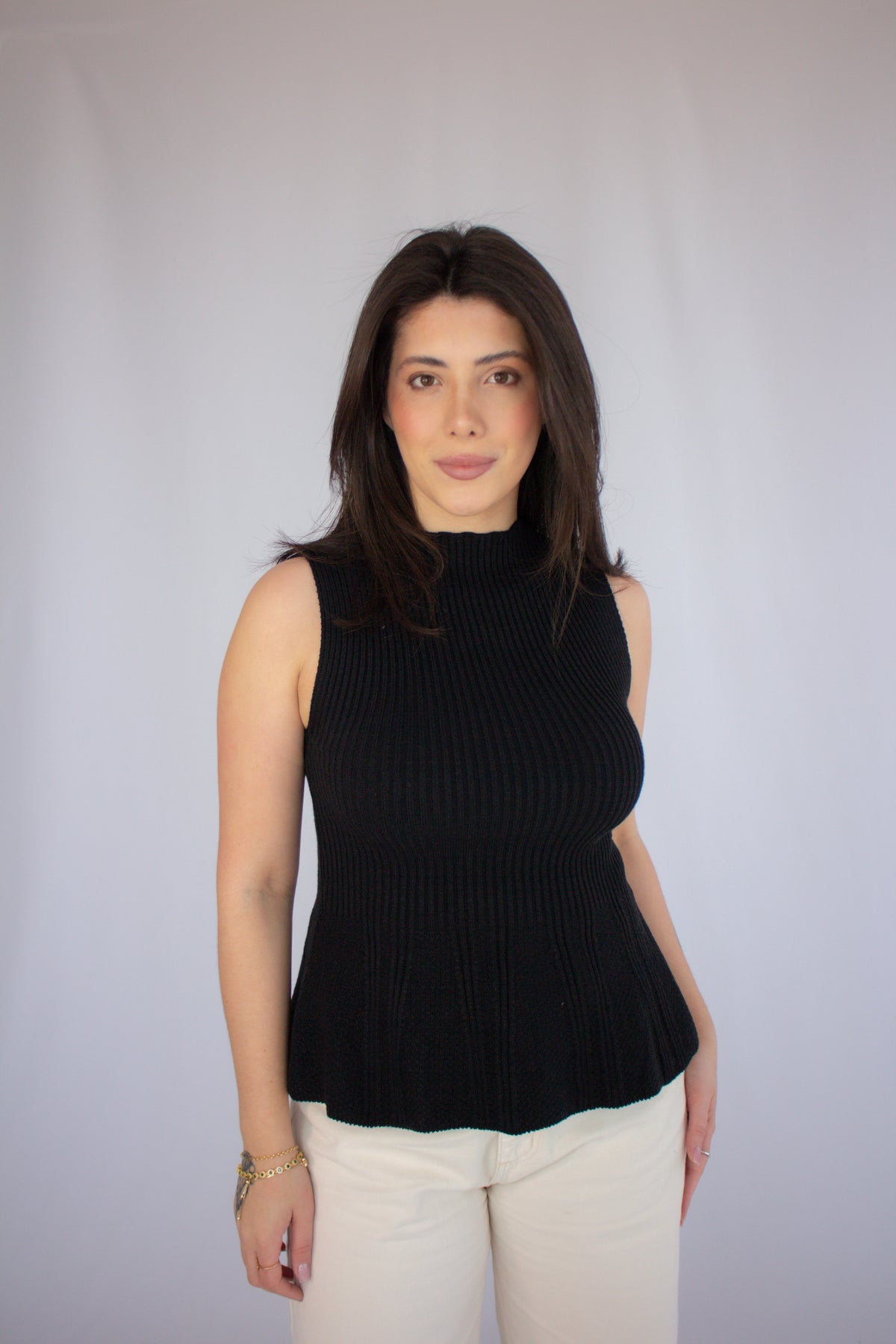 Blusa Peplum Helen Preto