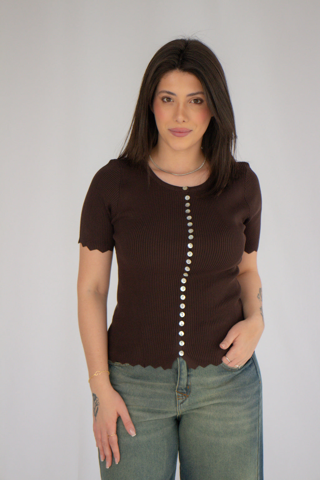 Blusa Londres Marrom