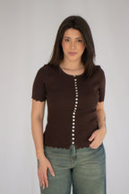 Blusa Londres Marrom