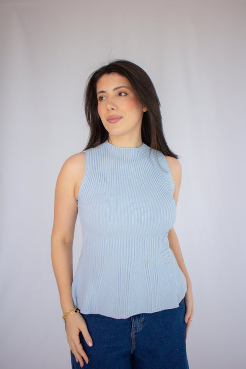 Regata Helen Peplum Azul