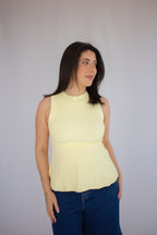 Blusa Peplum Helen Amarelo
