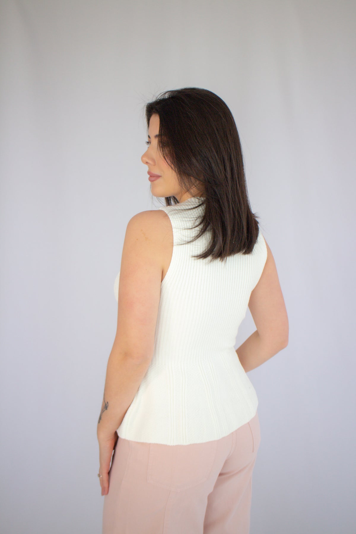 Regata Peplum Helen Off White