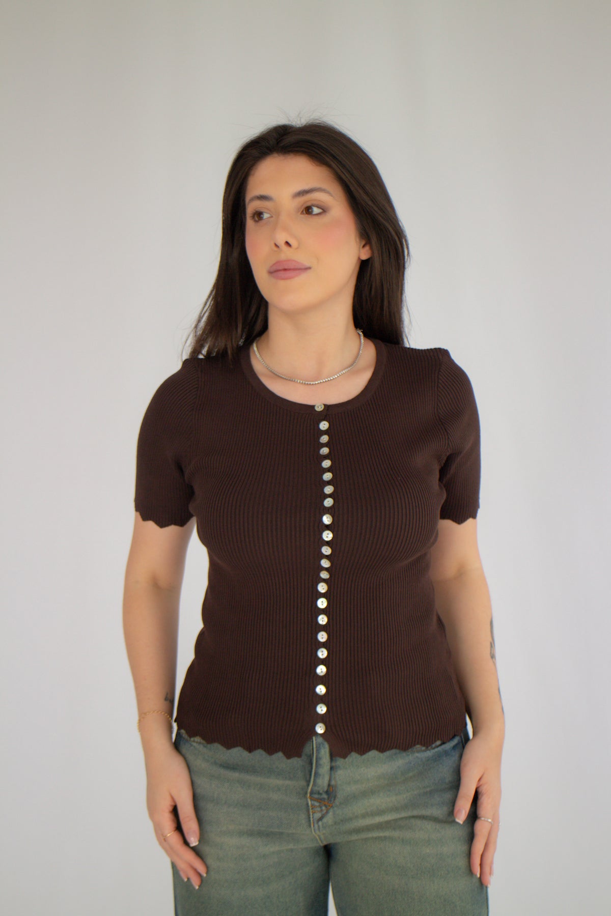 Blusa Londres Marrom