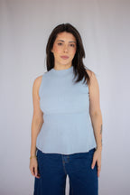 Regata Helen Peplum Azul
