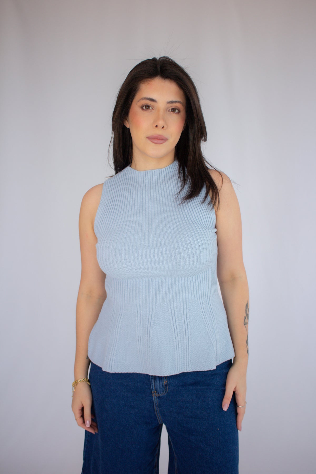 Regata Helen Peplum Azul