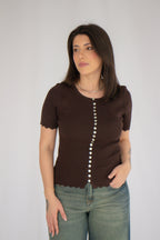 Blusa Londres Marrom