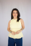 Blusa Peplum Helen Amarelo