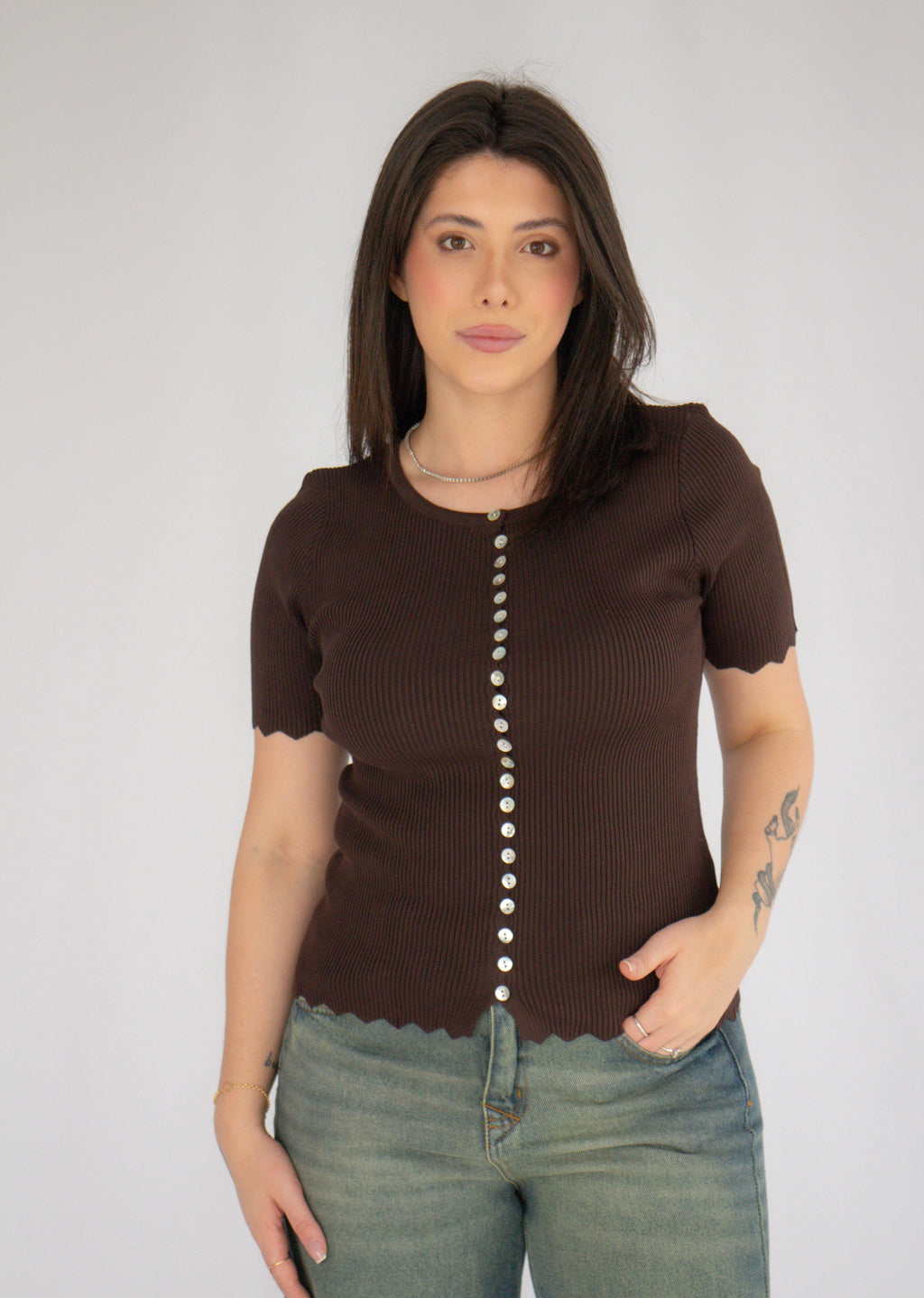 Blusa Londres Marrom