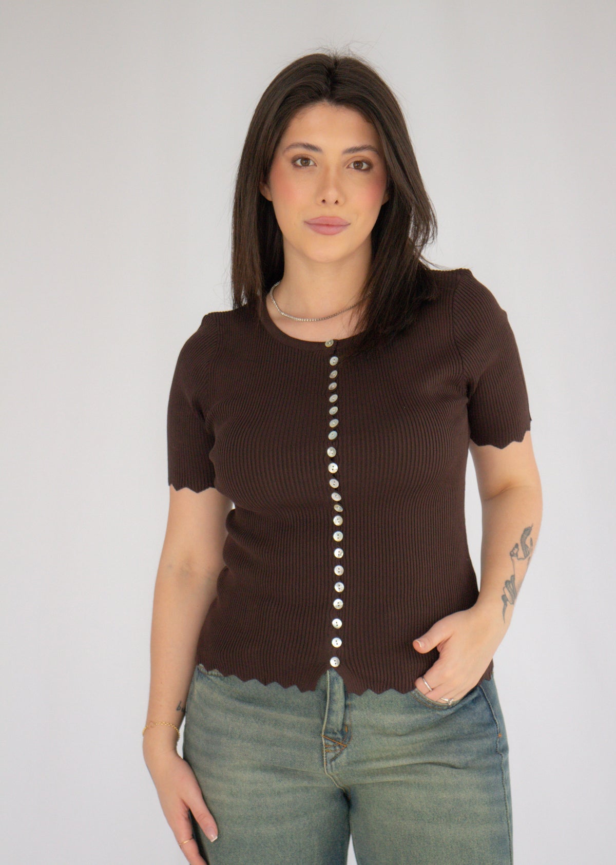 Blusa Londres Marrom