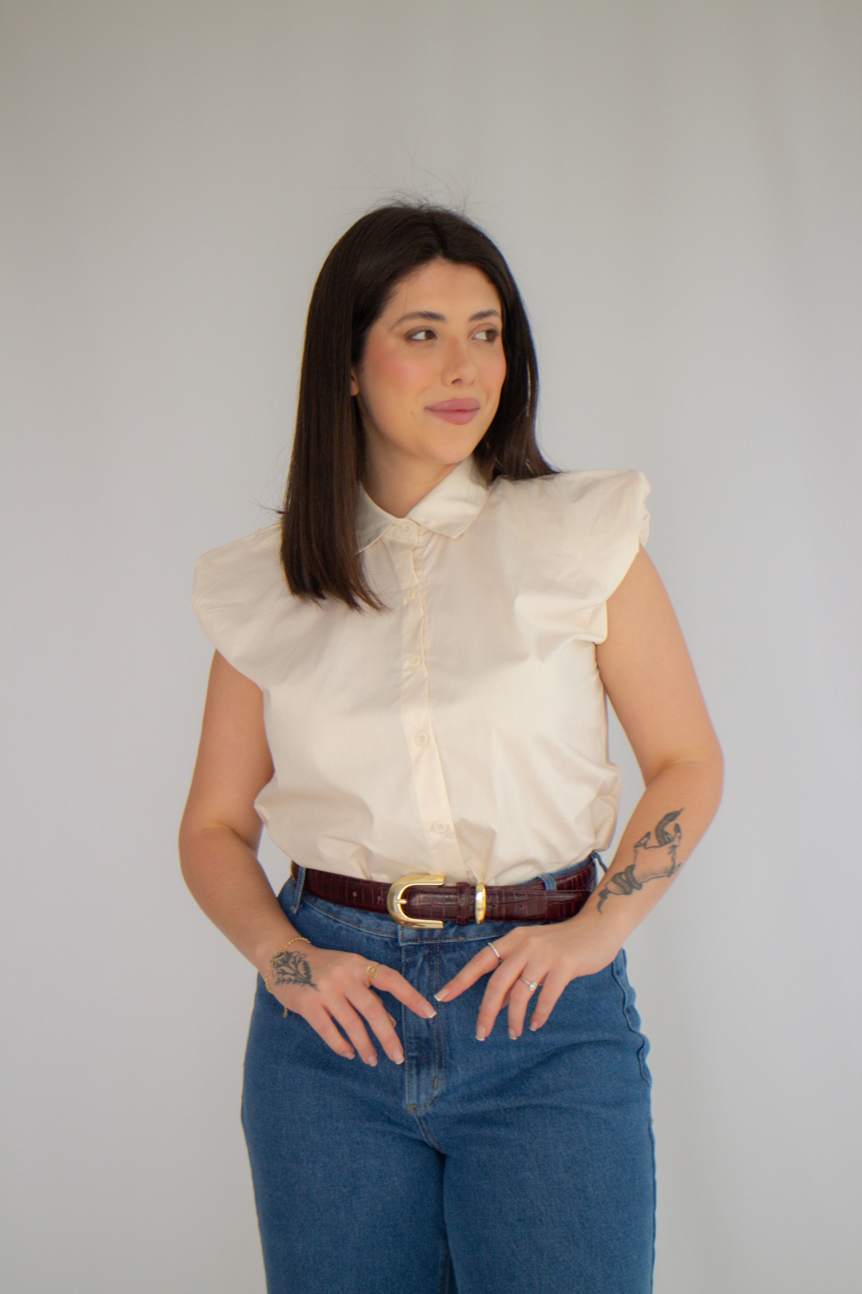 Camisa Isabela Creme