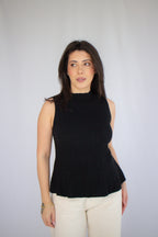 Blusa Peplum Helen Preto