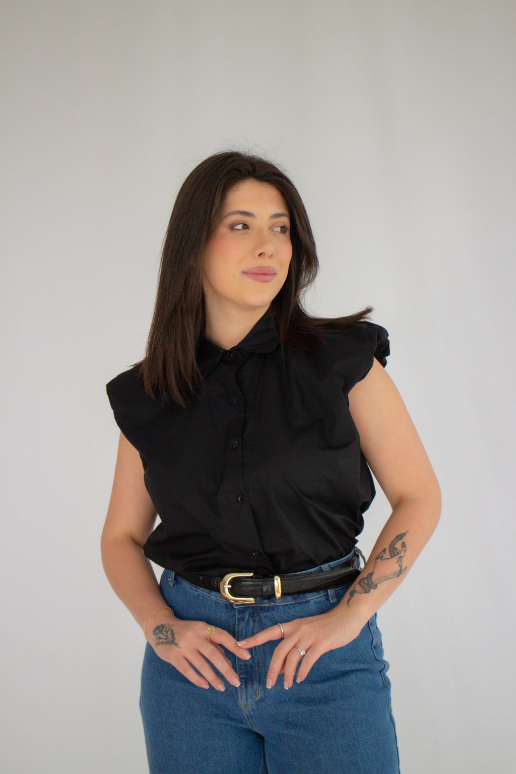 Camisa Isabela Preto