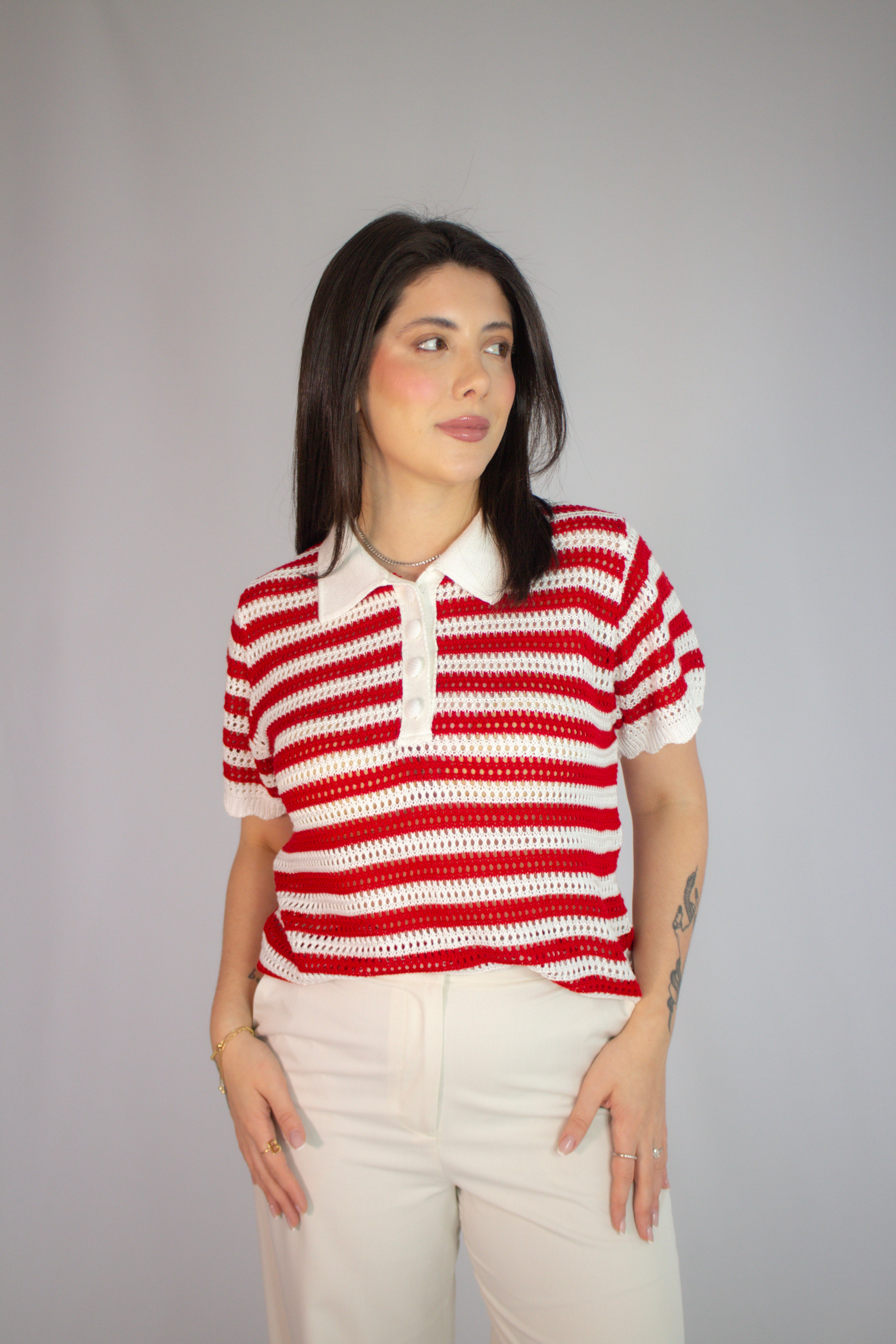 Blusa Polo Listra Gabriela
