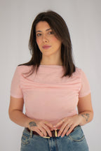 Blusa Tule Duplo Maitê Rosa